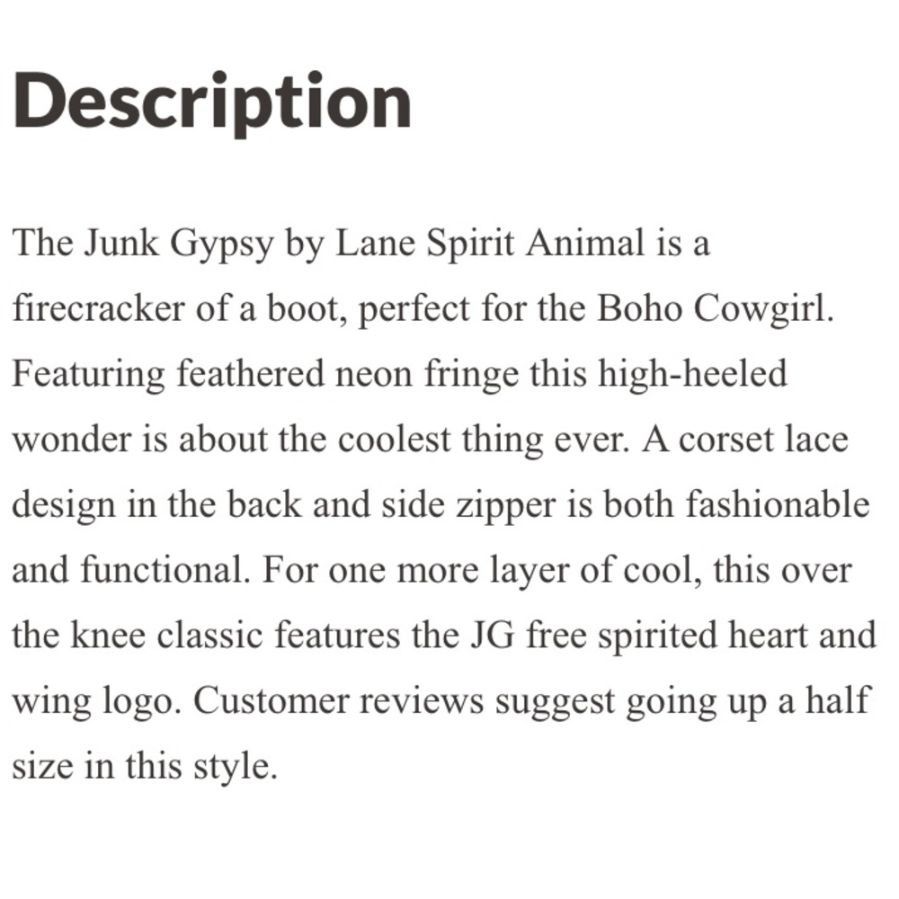 SOLD‼️NIB Junk Gypsy Spirit Animal Boho Ombré Fringe Boots Sz 6 BRAND NEW‼️SOLD - Picture 16 of 16